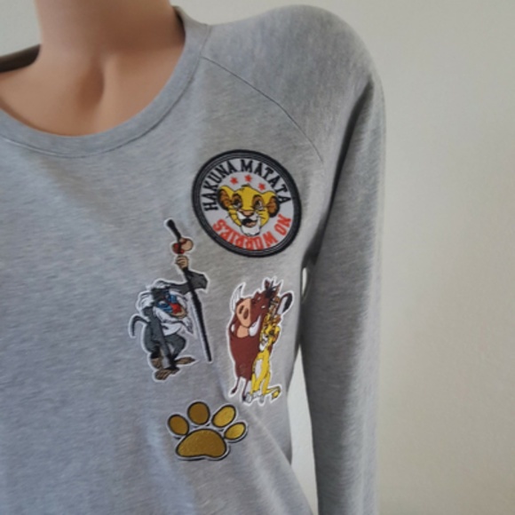 Disney Tops - Disney Lion King Patchwork Sweatshirt